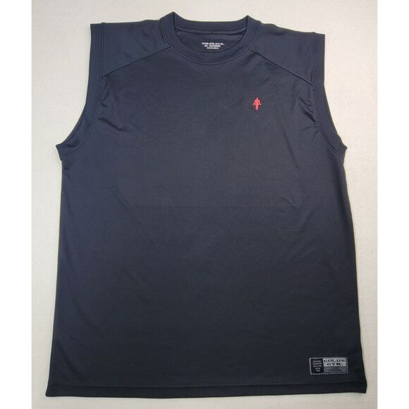 Golds Gym Tank Shirt Mens XL‎ Black Red Sleeveless Activewear Top Gym Dri - Picture 1 of 7